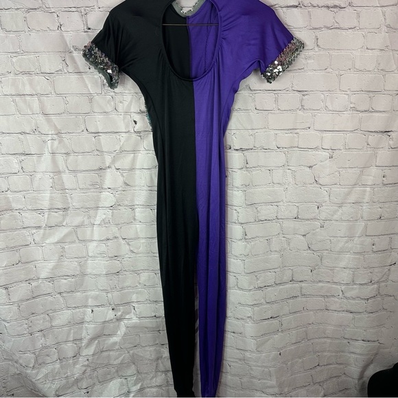 vintage 80s Algy Sequin Embellished unitard performance costume sz M - Picture 3 of 9